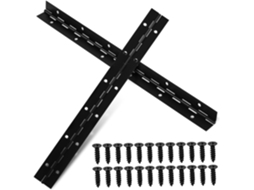 Conjunto De 2 Dobradiças Pretas Ferro Para Portas Armários Madeira,