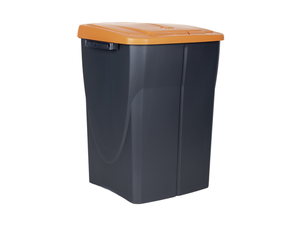 Cubo De Basura Para Reciclar 45 Litros Color Naranja 36.5 X 36 X 51 Cm COFAN