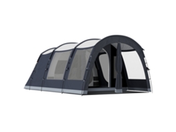Barraca Camping Túnel 2-4 Pessoas 210cm Altura 2 Cômodos Impermeável Azul
