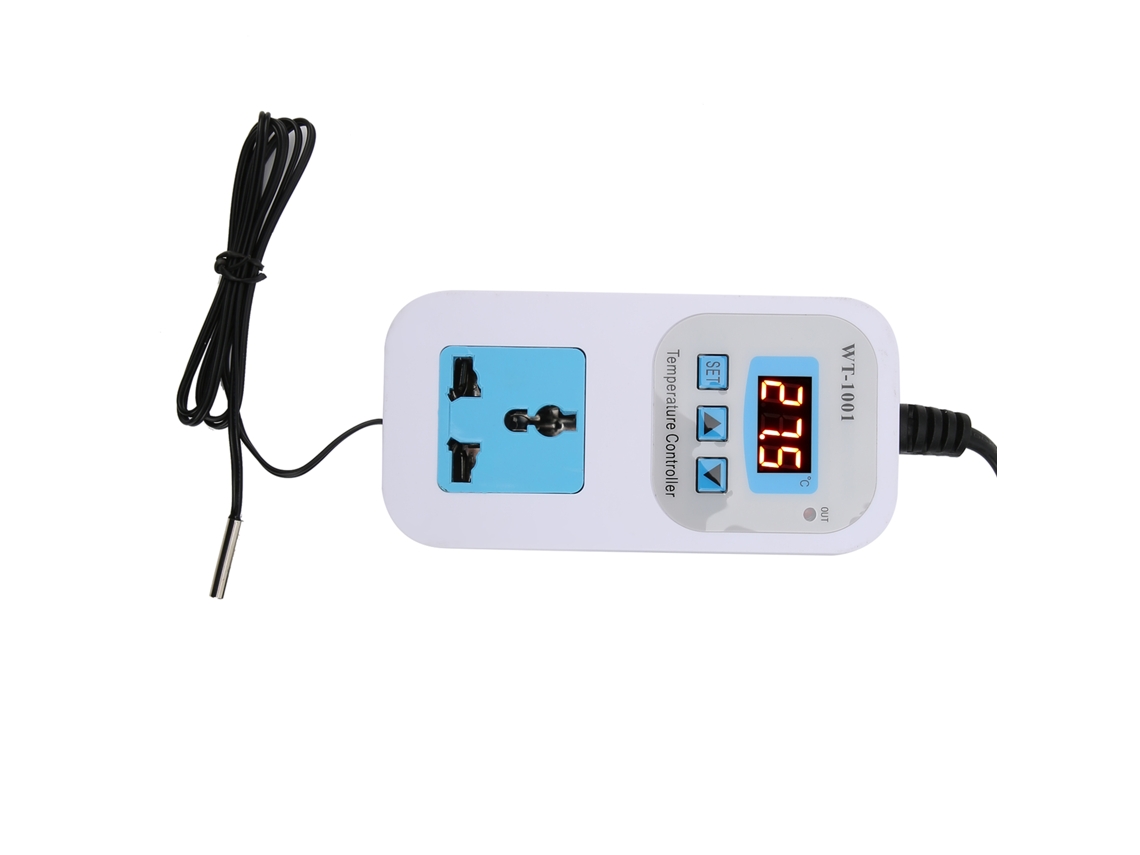 Controlador De Temperatura Inteligente Digital Ajustável Socket Electrónico 10a Wt-1001