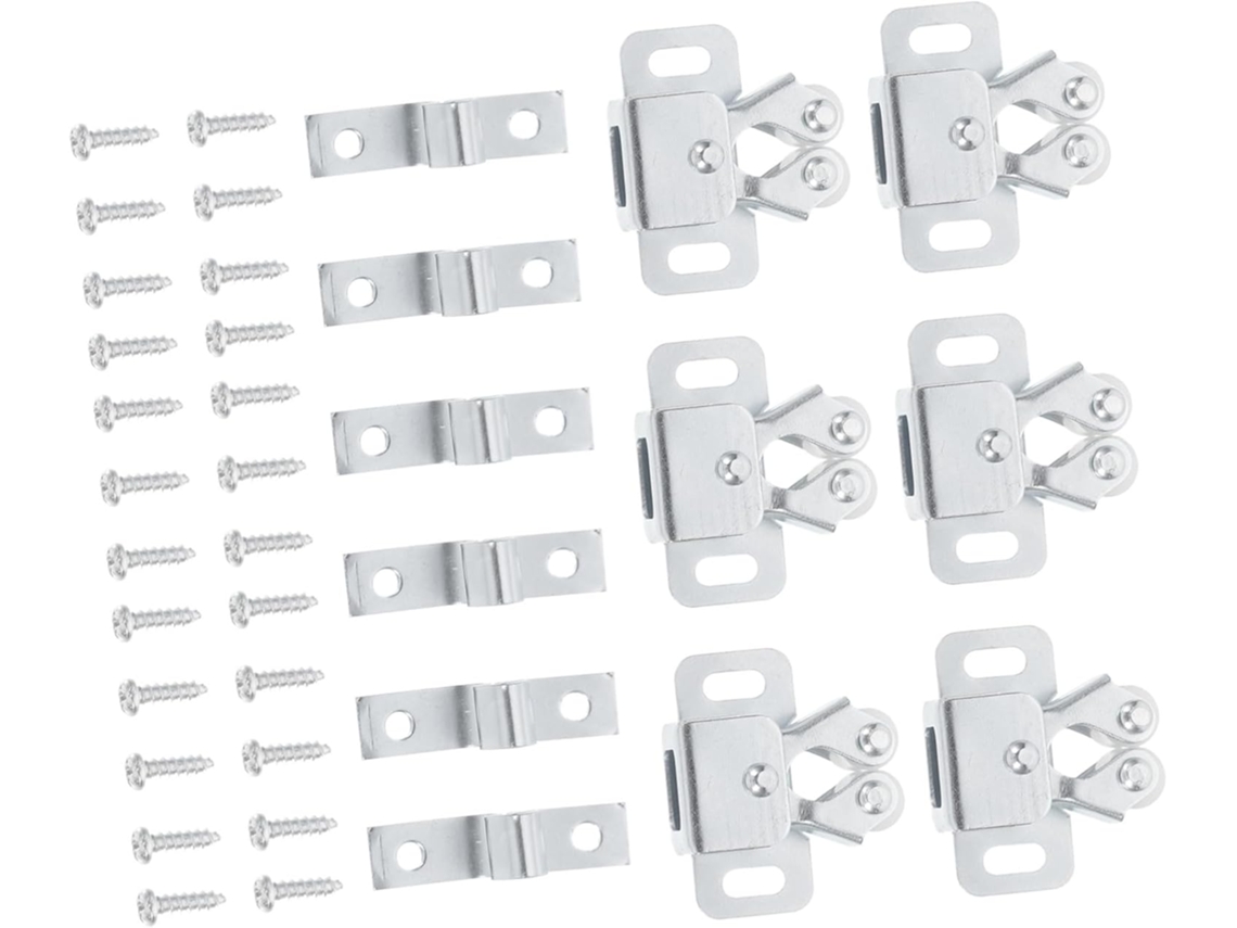 Conjunto De 35 Peças Fecho Esfera Porta Armário, Cor Prata