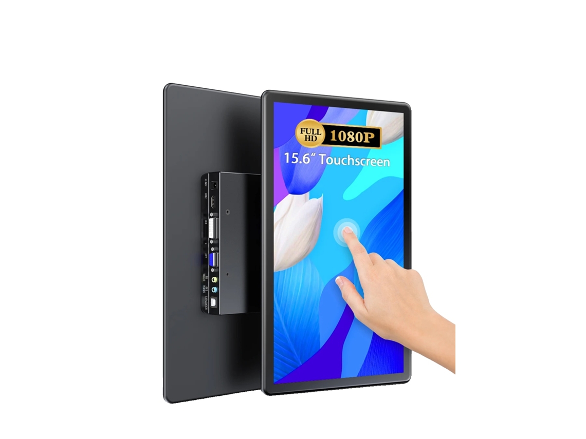 Monitor Portátil Com Tela Sensível Ao Toque, 15,6 Polegadas, Display Ips 1080p,plug Eu Oem