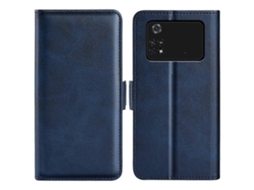 Capa De Couro Com Fecho Magnético Duplo E Flip Horizontal Para Xiaomi Poco M4 Pro 4g