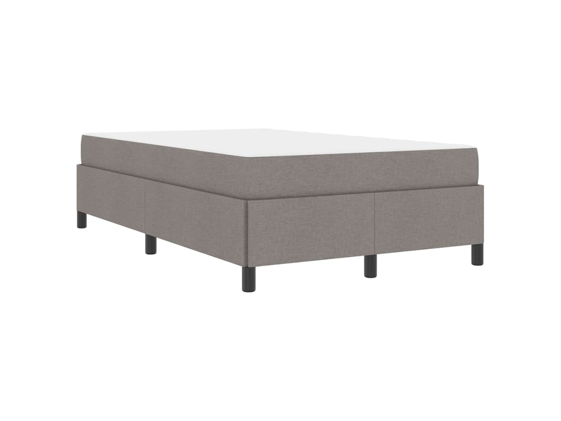 Conjunto 1 Cama Box Vidaxl Castanho-acinzentado Tecido (120 X 200 Cm)