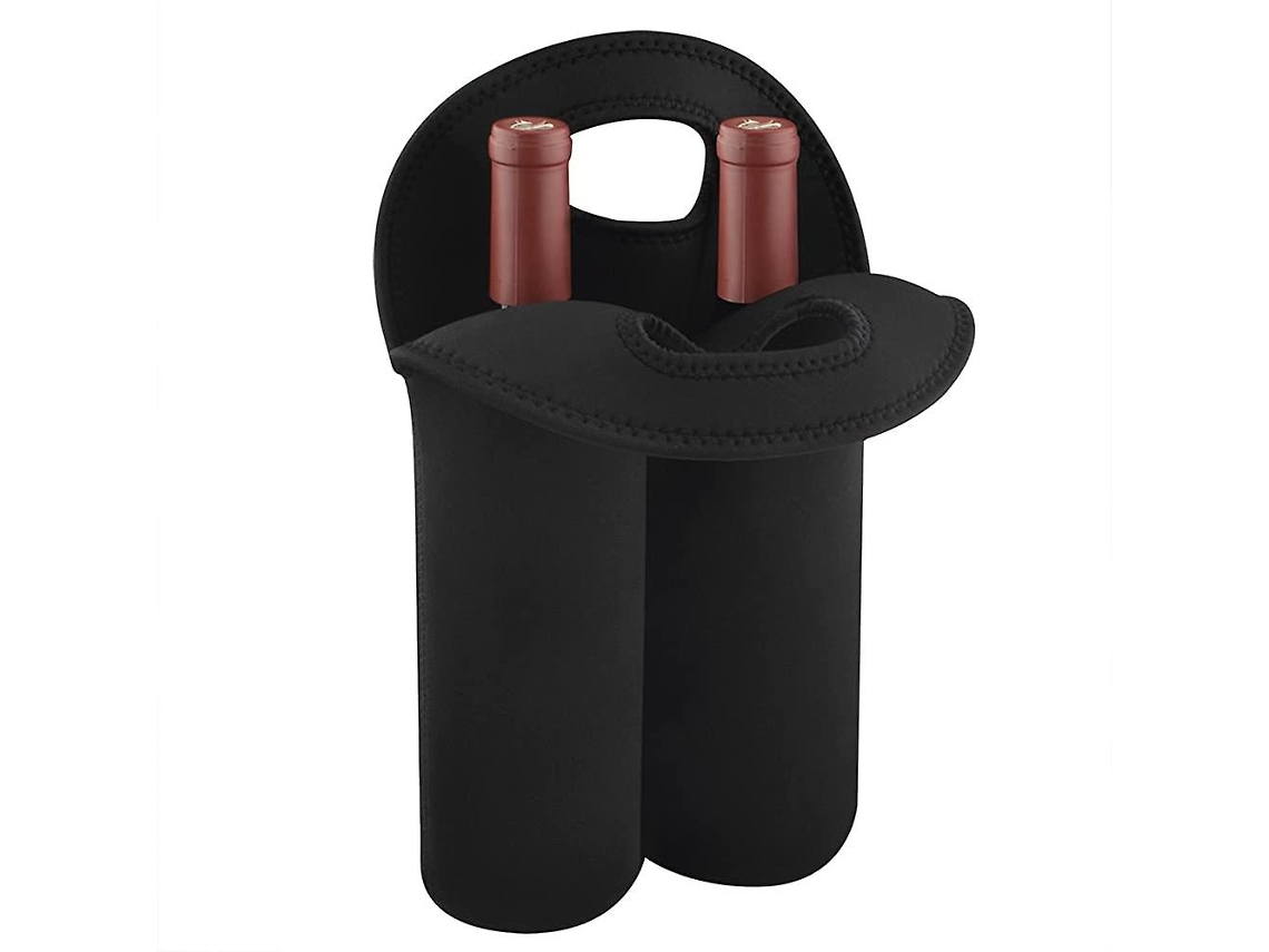 Bolsa térmica para vinho Slowmoose para 2 garrafas, bolsa térmica portátil para piquenique
