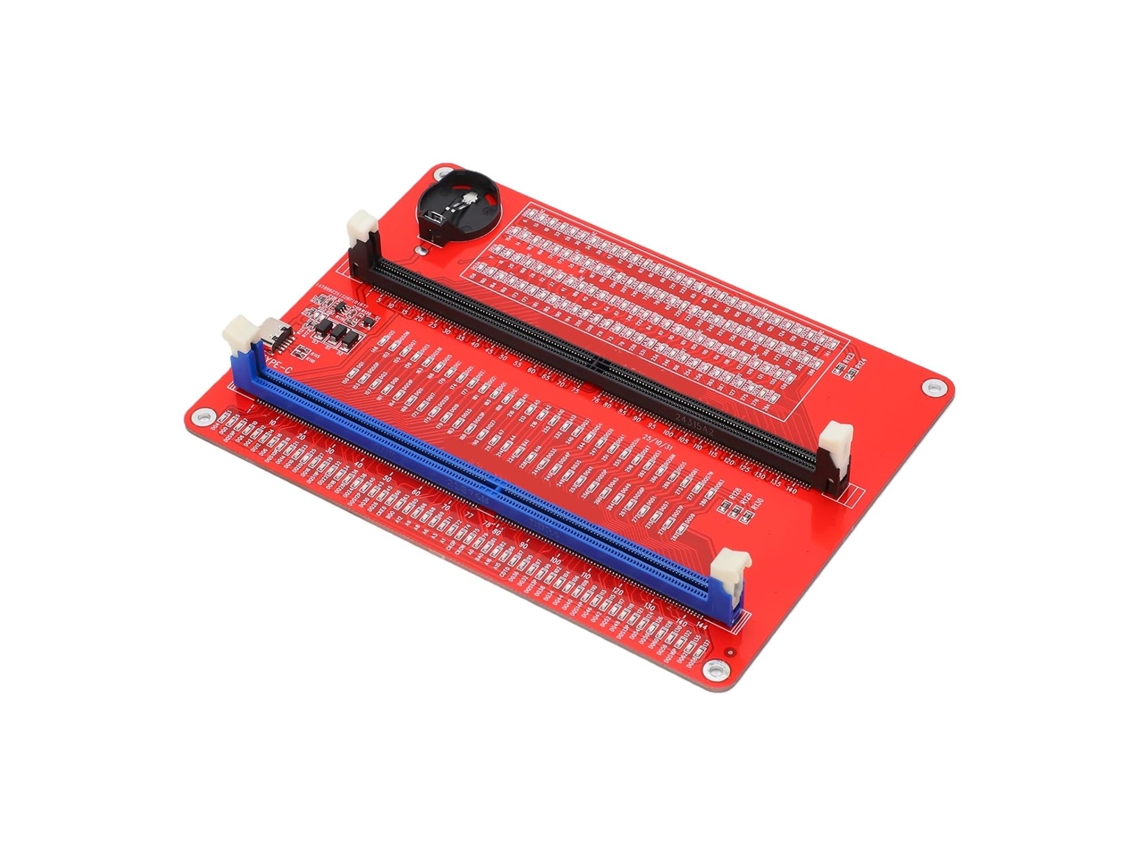 Placa De Teste De Memória Ddr4/ddr5, Ferramenta De Diagnóstico Led Com Dois