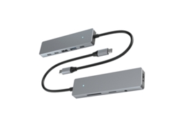 Hub Usb c 9 em 1 com Hdmi, Carregamento Pd e Leitor de Cartão Sd/tf AQUAFORGE