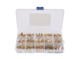 Kit Com 330 Peças De Porcas Inserção Serrilhadas Latão M2 M3 M4 M5 Para Colunas Isolamento, 15 Tipos De Porcas Inserção