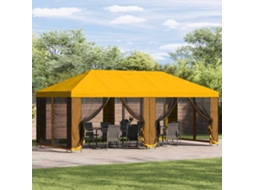 Vidaxl Gazebo De Jardim Com Laterais 6 X 3 M Amarelo Poliéster E Aço