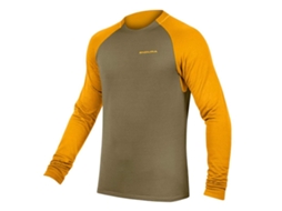 Camisa de ciclismo VETONEK Singletrack Fleece Laranja Escuro Tamanho G