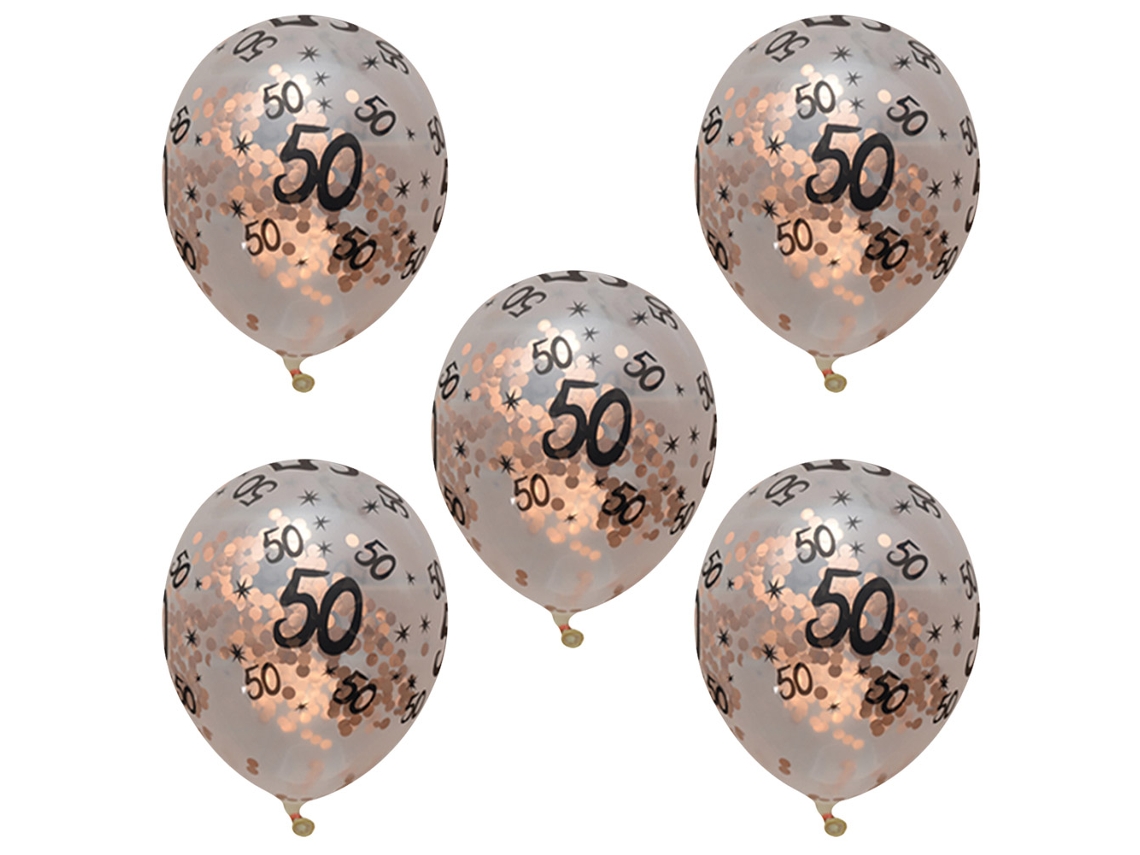Laxiscreed Balões De Látex Para Festa De Aniversário 30, 40 E 50 Anos - Decoração Rosa E Vermelha