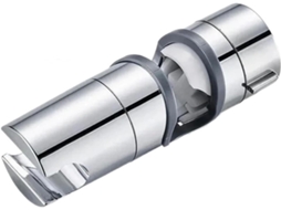 Suporte De Chuveiro Ajustável 18a 25mm Em Abs Cromado Para Banheiro
