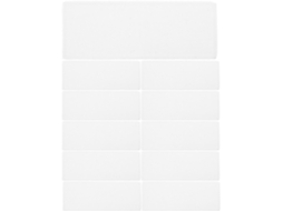 Conjunto De 12 Marcadores De Tecido Em Branco Para Bordado Em Ponto Cruz , Ideais Para Confecção De Marcadores, Gokoco (branco)