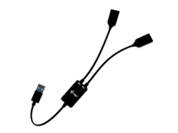 Tec Hub Usb 2 Portas Usb A 5 Gbps Preto Compacto Com Cabeamento Usb 3.2 Gen 1 Brilvibera