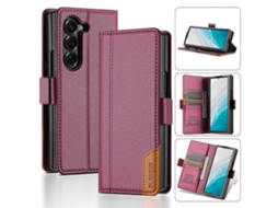 Capa De Celular De Couro Com Flip Magnético E Costura Rfid N.bekus P3