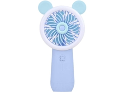 Ventilador mini portátil USB, dobrável, silencioso, para estudantes, azul