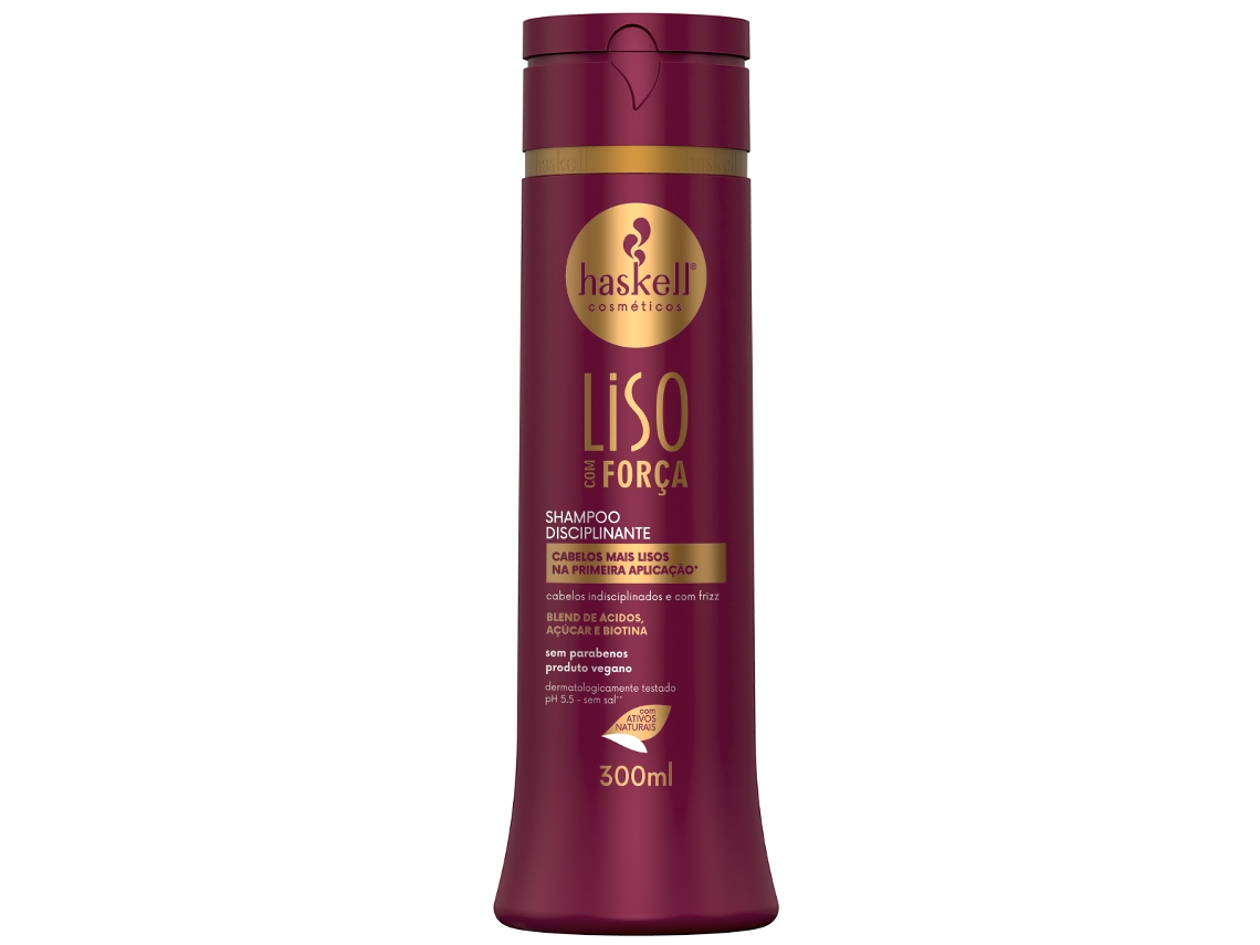 Shampoo Liso com Força 300Ml HASKELL