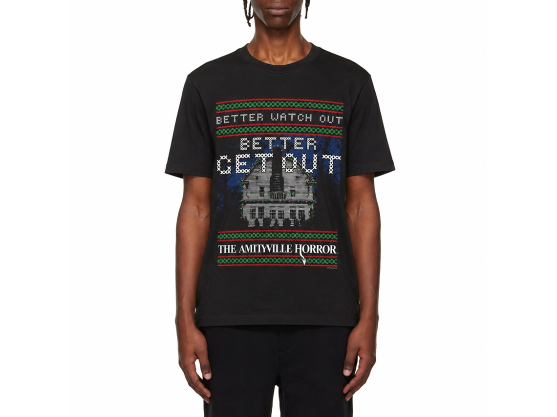 Rockinstone Amityville Horror Movie Better Get Out Black Adult T-shirt Size:xl