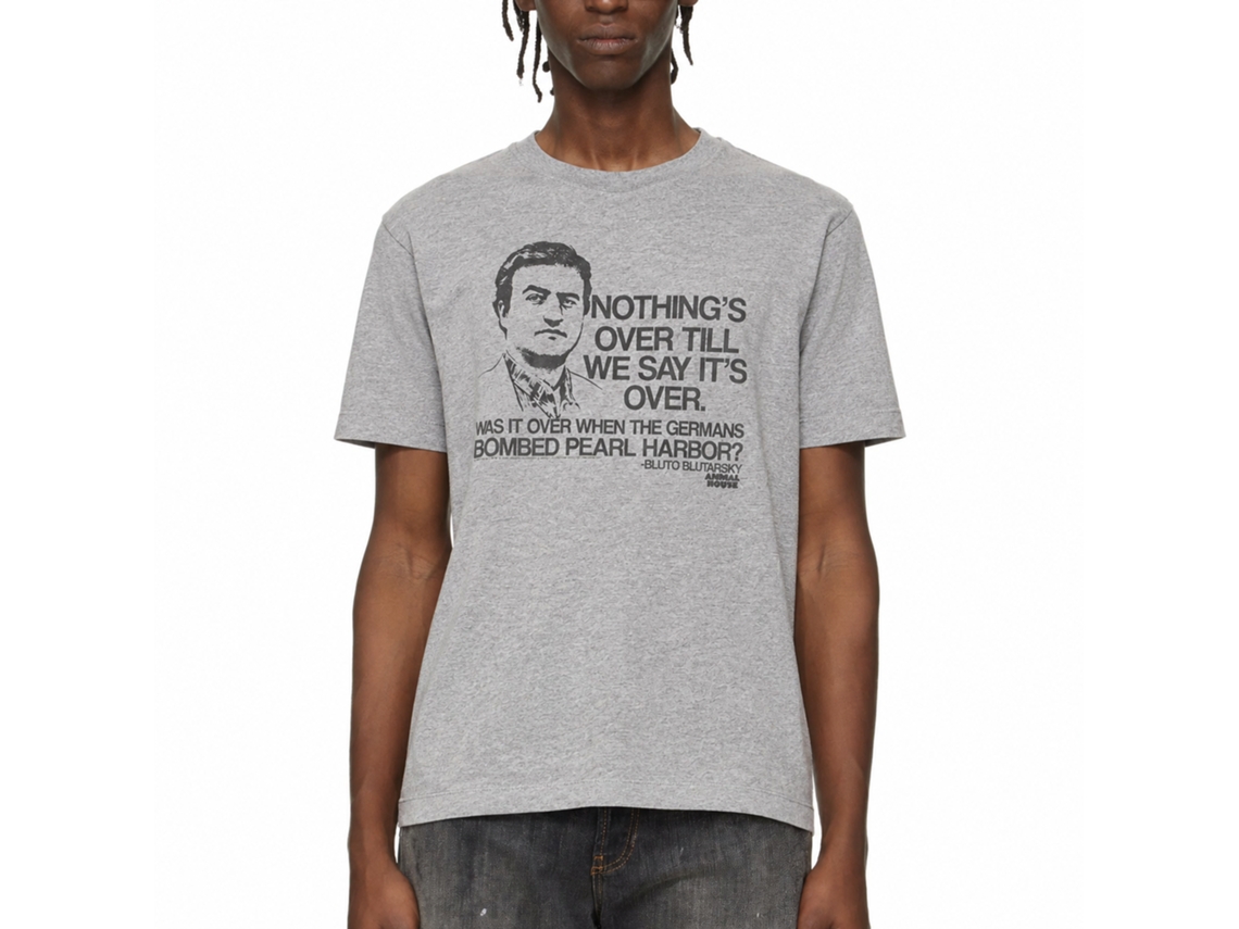 Rockinstone Animal House Movie Pearl Harbor Heather Gray Adult T-shirt Size:m