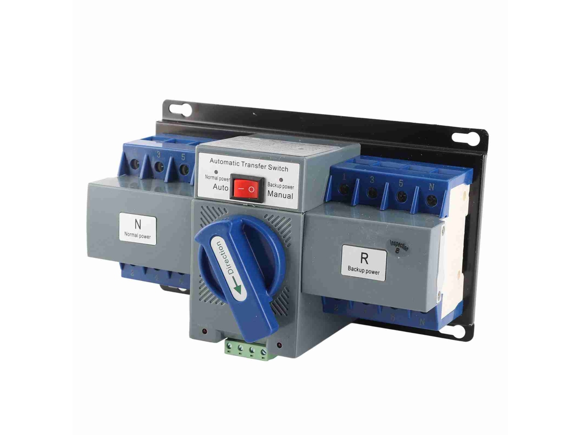 Interruptor de Transferência Automática Dual Power 4p 63a Mini com Proteção de Bloqueio Eletromecânico