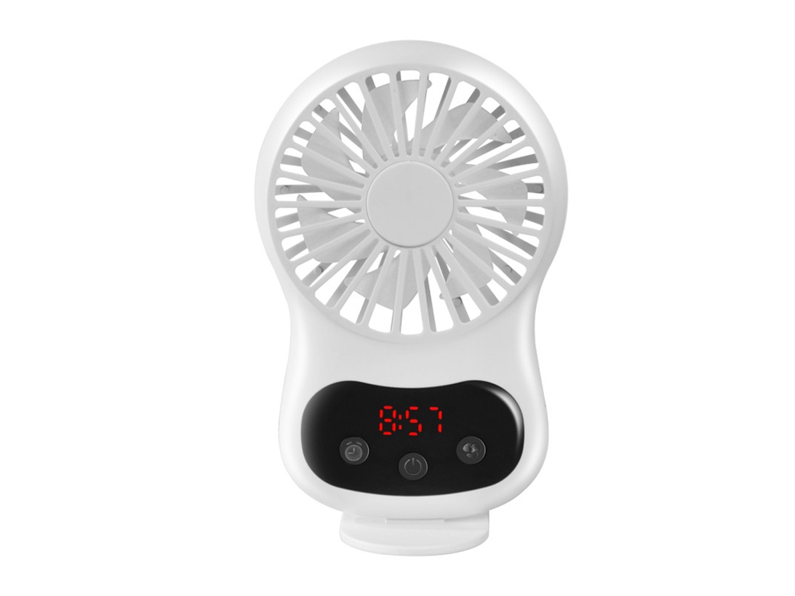 Mini Ventoinha Usb Laxiscreed, Relógio E Multifuncional, Design Atraente Para Escritorio Ou Viagens