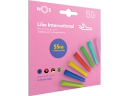 Cartão SIM Pré-Pago NOS LIKE Internacional
