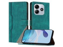 Capa De Couro Com Estampa Triangular E Suporte Tipo Carteira Para Xiaomi Redmi Note 14 5g, À Prova De Choque