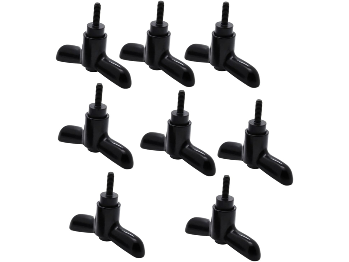 Conjunto De 8 Alavancas Aperto Ajustáveis Tipo T, Em Aço Carbono Inoxidável, Para Os Tamanhos M4, M5 E M6 M5*l32 Em Aço