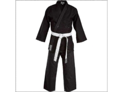 Traje De Judô Para Crianças Preto 350g Poliuretano Inclui Cinto Branco Yvan110cm 110 Cm Negro