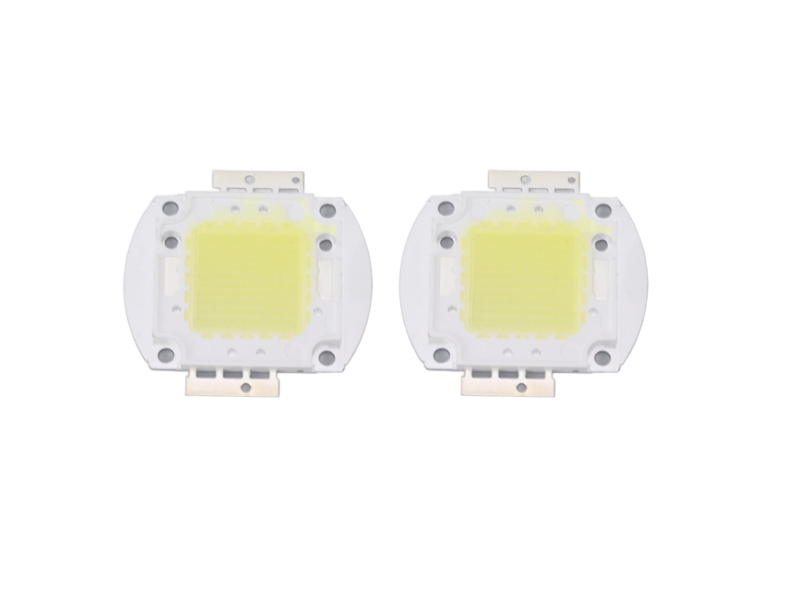 2 Unidades de Chip Led Redondo de Alta Potência de 100 W CHABERLU