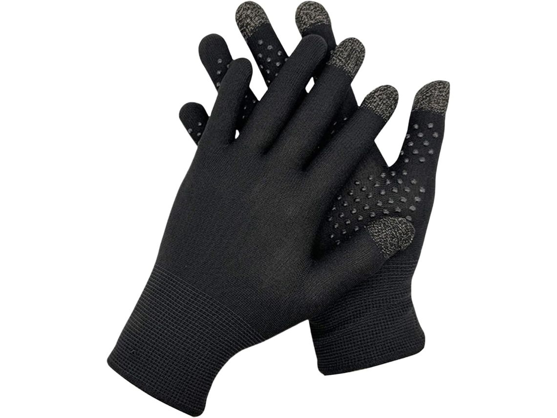 Conjunto De 2 Luvas Para Jogos Com Tela Sensível Ao Toque Em Fibra Prateada, Com Mangas Confortáveis Para Uso Diário E