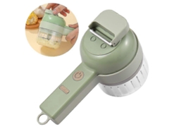 Cortador De Vegetais 4 Em 1, Processador De Alimentos Elétrico Portátil, Alimentado Por Usb, Sem Fio, Presente Aquaforge