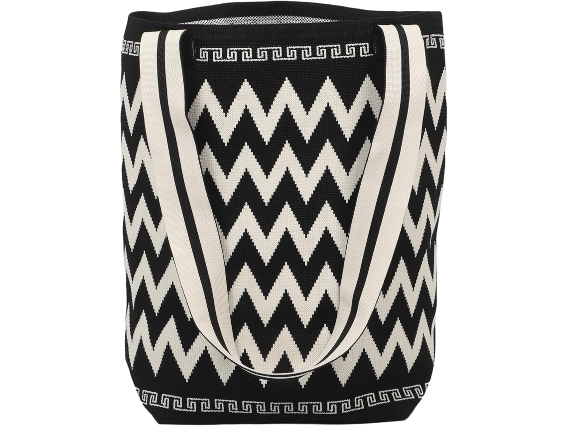 Bolsa Saco De Tricô, Bolsa Feminina, Bolsa De Crochê, Espaçosa Para Compras E Uso Diário.