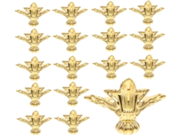 Kallory 20 Peças Pés Decorativos Para Caixa De Joias Em Liga Zinco Antigo, Para Cantos De Caixas Madeira Com Acabamento