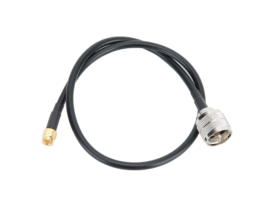 Aetheria cabo Adaptador Sma Macho para Uhf Pl259 Macho com Núcleo de Cobre e Pvc Flexível Uv Fr 50cm