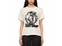 Rockinstone Rambo Movie First Blood Solid Natural Adult T-shirt Size:m