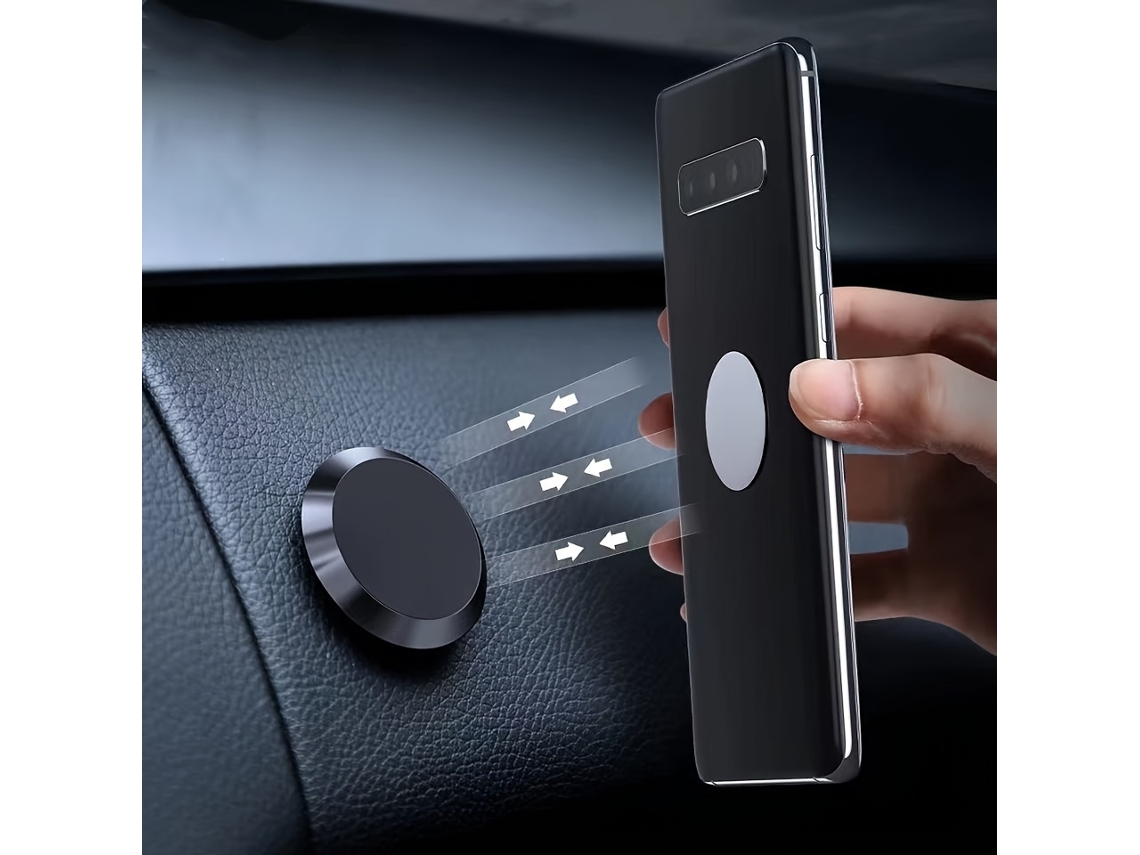 Suporte Magnético Universal Para Celular No Carro, Compatível Com Painel E Parede. Adesivo Magnético Para Carro.