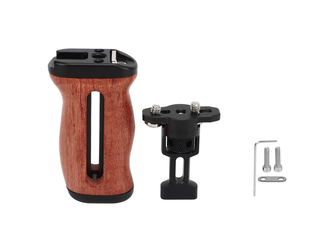 Camera Cage Side Handle Universal Rosewood Rotating Camera Cage Handle Grip For Left And Right Vlog LAXISCREED
