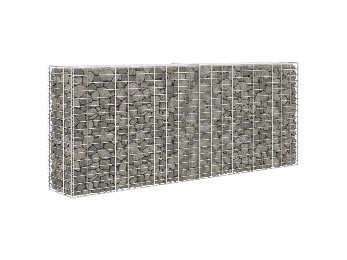 Parede/cesto Gabiã£o 85x30x200 Cm Aã§o Galvanizado DKD HOME DECOR