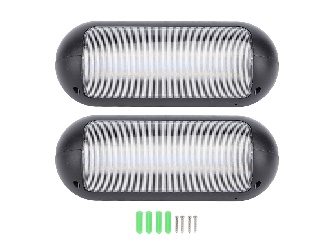 2pcs Luzes Solares para Degraus Led Bicolor Branca Quente 4500k/6500k Decorativas Jardim Pátio Quintal Ip44