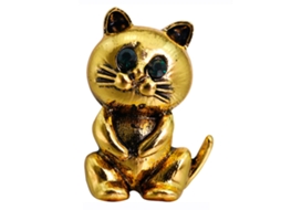 Broche De Gato Acessório Fashion Decoração Com Strass