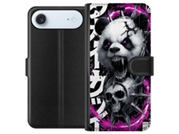Capa Carteira Compatível Com Apple Iphone Air. Panda Escuro Com Olhos Roxos, Espinhos E Estilo Agressivo Em Um Design Impactante.