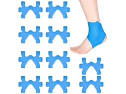 Lurelia Fita Cinesiológica Pacote Com 10 Fitas De Cinesiologia Pré-cortadas Compatíveis Com Tornozelo, Fita Elástica De Fisioterapia Impermeável, Azul