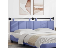 Vidaxl Cabeceira Suspensa Azul Jeans Tecido