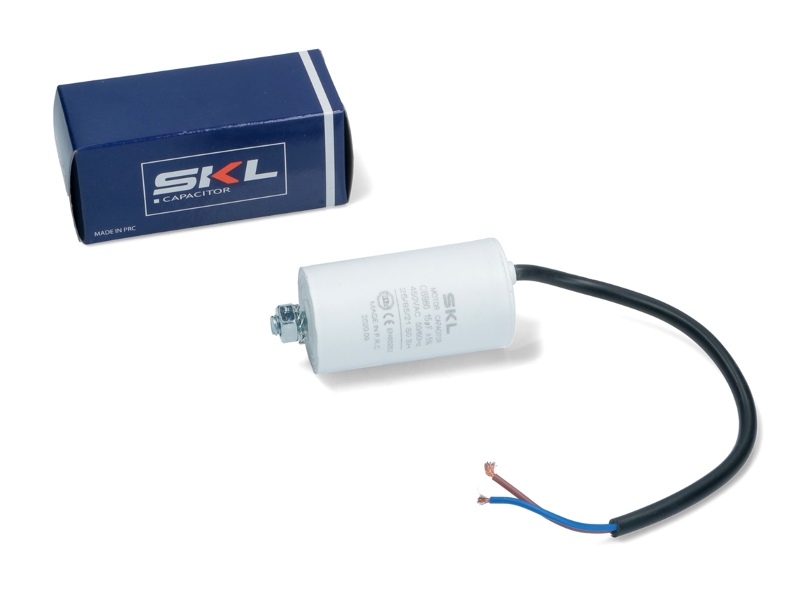 Capacitor 15µf + Cabo Eletrodomésticos Cap623un