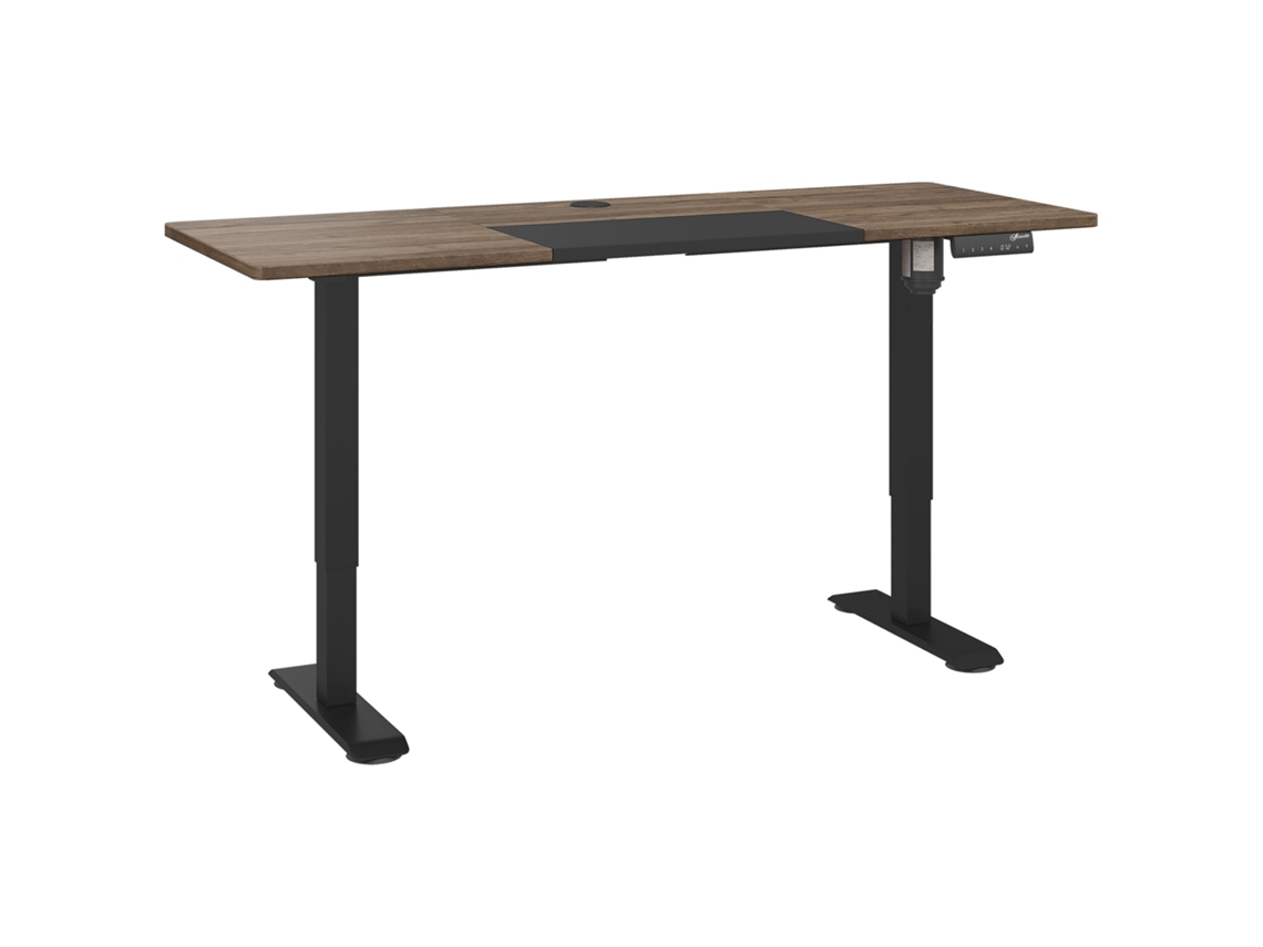Mesa Elétrica Ajustável para Computador com Motor,altura de 72 a 116cm,estilo Natural e Preto,140x70cm PAPRIKA