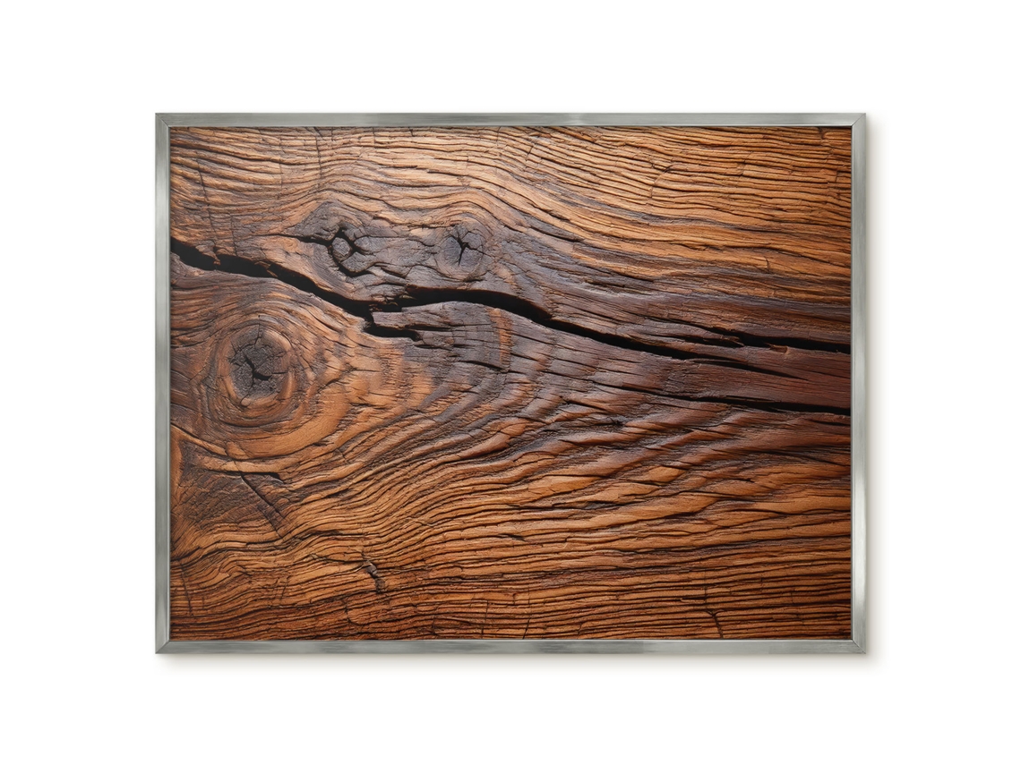 Quadro magnético de parede com textura de madeira para quarto Espelharte (80x60 cm)