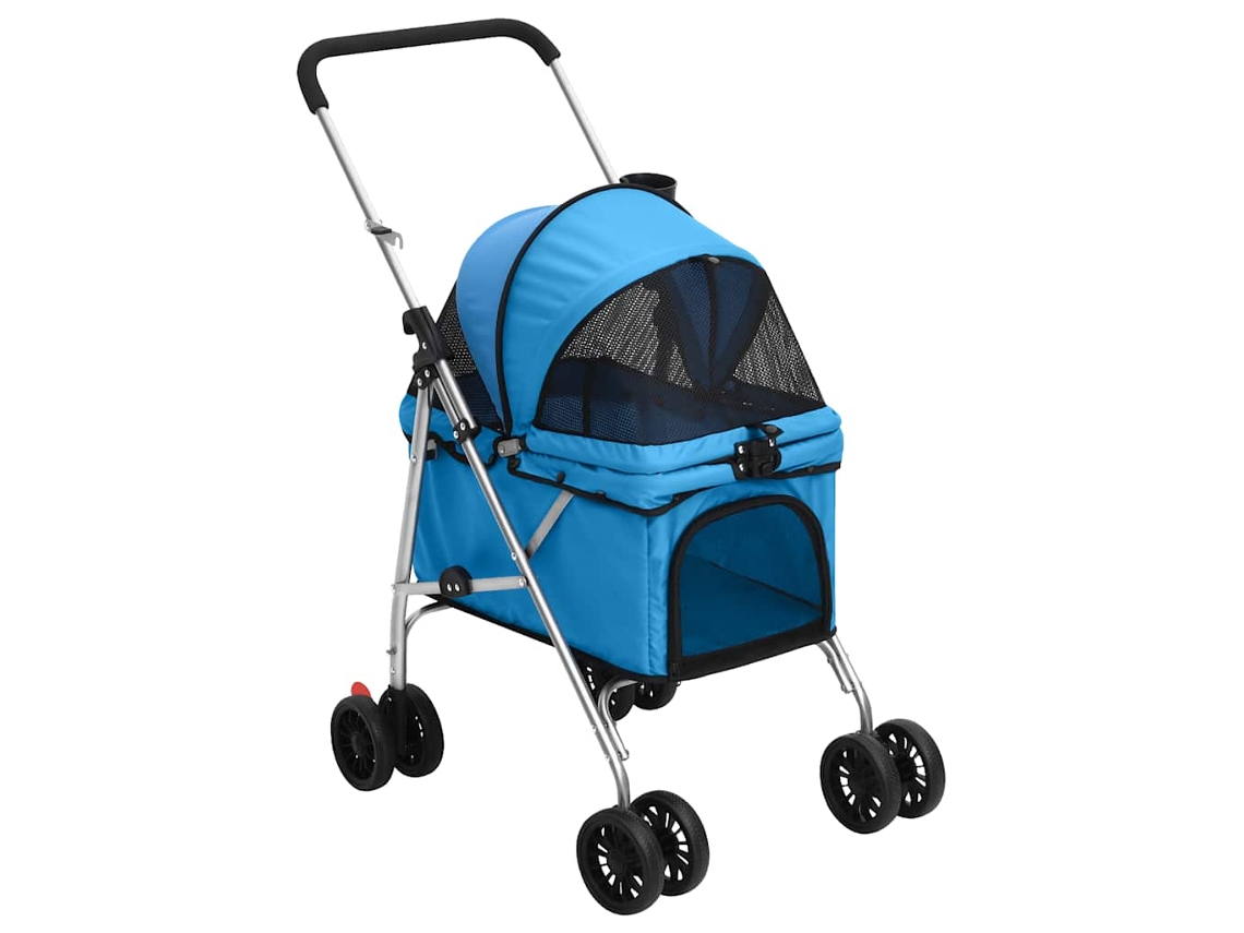 Vidaxl Carrinho Dobrável 76x50x100 Cm Tecido Oxford Azul