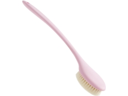 Ferramenta De Esfoliação Corporal Com Cabo Longo E Cerdas Rosadas Para Massagem Nas Costas, Banho E Ducha