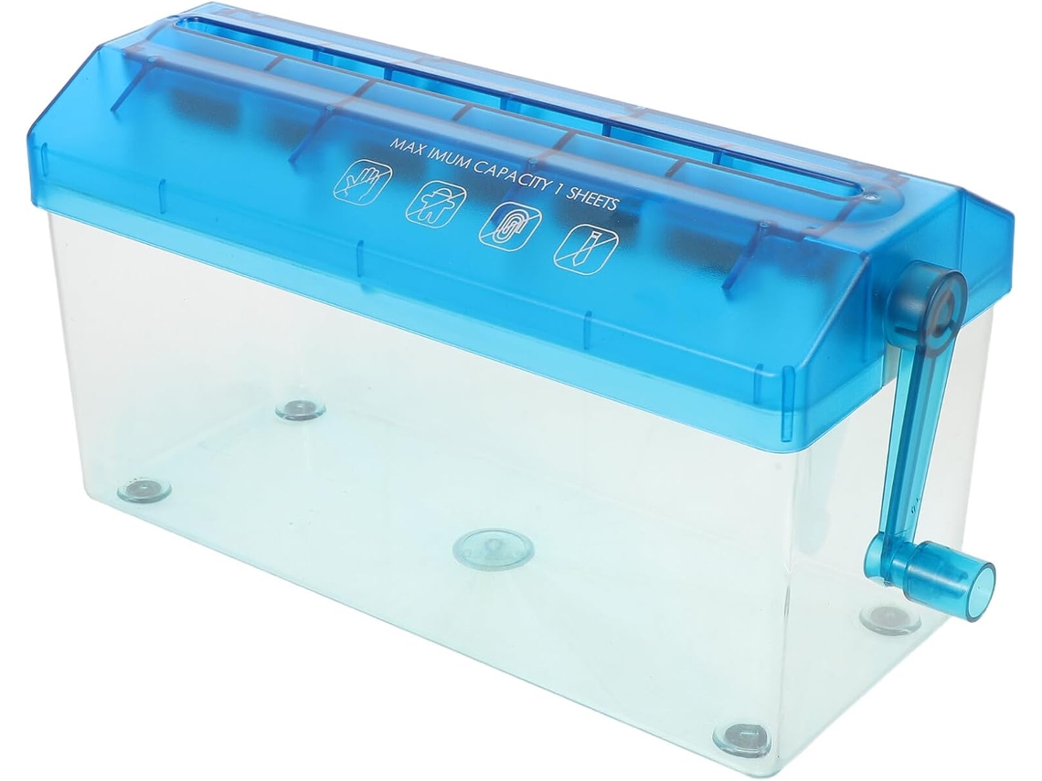 Popetpop Déchiqueteuse Manuelle Portable Para Papel Coupe Bandes Sem Eletricidade Pp E Acier